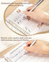 8-12 9.8"x7" UNCLE EJ Grooved Cursive Handwriting Workbook Kit - Reusable Cursive Workbook for Kids and Adults, Magic