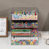 Clear Desk Organizers and Accessories, Plastic Drawer Organizer for Home Office Supplies, 4 Drawers