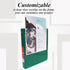 BAZIC 3 Ring Binder - 1/2" Economy View Binders Organizer, Green, Round Ring, Hold 100 Sheets Paper, for School Office