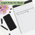 Legal Pads 8.5 x 11 inch Notepad, 2 Pack White Note Pads, 30 Sheets Per Writing Pad, College Ruled for School, Home,