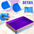 Maitys 15 Pcs Flat Plastic Trays 16.1 x 11.8'' Sensory Storage Tray, Stackable Classroom Bins for Office Home Organizer