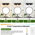 Mikniri 3-Light Bathroom Light Fixtures, Matte Black Bathroom Vanity Lighting Over Mirror with Clear Glass Shades