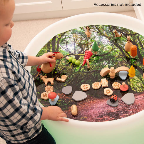 tickit Forest Discovery Play Mat - Semi-Translucent, Woodland Landscape - For All Ages - Light Table Accessory - Small
