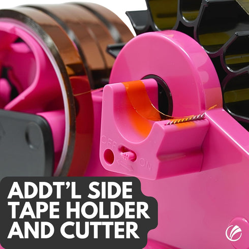 echomerx Pink Heat Tape Dispenser - Sublimation Tape Dispenser for Pre-Cut Heat Resistant Tape
