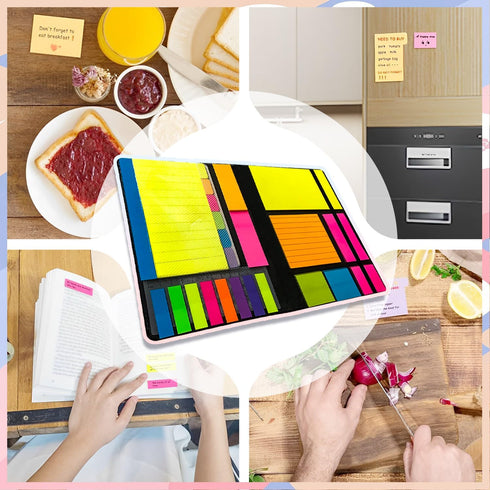 Sticky Notes Set, 710 Pack, Divider Sticky Notes for School, Office, Planner, and Book Notes