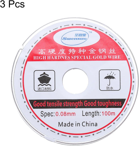 MECCANIXITY 3pcs Molybdenum Screen Cutting Wire, 100m/328ft, 0.08mm, Phone LCD Glass Separate Repair Tool