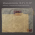 Water Resistant Zipper Document Holder, Fits Manila Folder, Rustic Large Waxed Canvas Pouch with Leather, Olive