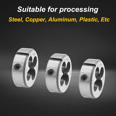 M8 x 1.25 Metric Right Hand Thread Die for Threading Mold Machining, 8mm Thread & 1.25mm Pitch Machine Thread Die