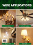 F15 6W E26 Bulb, 60 Bulb 2700K, Bulbs 4 Pack LED Equivalent Watt LED Light Soft White Vintage Edison for Front Porch