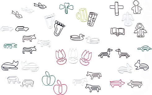 Dolphin Shaped Paper Clips, 100 Count, Great for Collectors or Office Gift, Comes in Round Tin