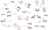 Automobile Race Car Shaped Paper Clips, 100 Count, Great for Collectors or Office Gift, Comes in Tin