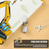 WERNNSAI Luminous Truck Journal, A5 Boys Notebook with Lock, School Travel Diary, Writing Notepad with Keys