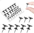 Metal Push Pins - 35 Pieces Large Double Headed Picture Hanging Nails and Black Thumb Tacks for Wall Cork Board