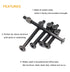 binifiMux M6 Frames,20mm 80mm(5 Pack 100 Crib Screws Hardware Kit, Black Flat Furniture Connector Bolt with Barrel Nuts