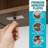 15 Pack 2.3x1.1in (0.02 Silver Metal Strips for Magnets, Rectangular Adhesive Metal Plates for Phone Magnet, Magnetic