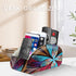 YAPISHI Remote Control Holder, 5 Compartments Caddy for Table, Nightstand Organizer for Remotes and Office Supplies