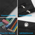 Sooez 2 Pack Pencil Pouch for 3 Ring Binder, Fabric Binder Bags with Zipper and Reinforced Grommets for School Supplies