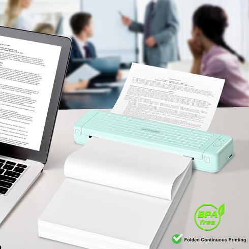 8.5 11 Inch, M08F M832 100 Thermal Printer Paper x Quick-Dry US Letter Thermal Paper, Compatible with Portable Printer