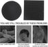 HOOWIFFY 32pcs Set Black Silicone Furniture Pads Chair Feet Protectors Non-Slip Self-Adhesive Anti-Abrasion Floor Mats