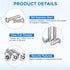 uxcell 10Pcs 1/4-20 1/2" 304 Torx Security Machine Screws, x Stainless Steel Tamper Resistant Button Head Screws Bolt