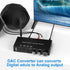 USB 192KHz DAC Digital to Analog Converter with Headphone Amplifier and Bluetooth V5.0 Receiver