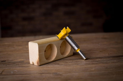 Carbide Forstner Drill Bit (1-5/8''), Carbon Steel Suitable for Fine Woodworking and Cabinet Making