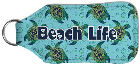 Custom Large Sea Turtle Hand Sanitizer & Keychain Holder