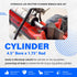 Replace for Hydraulic Log Splitter Cylinder Rebuild Seal Kit, Fit for 4.5" Bore x 1.75" Rod Cylinder