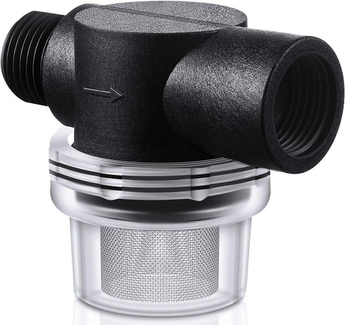 Water Pump Strainer Filter, RV Replacement 1/2 Inch Twist-On Strainer for WFCO or Shurflo Pumps