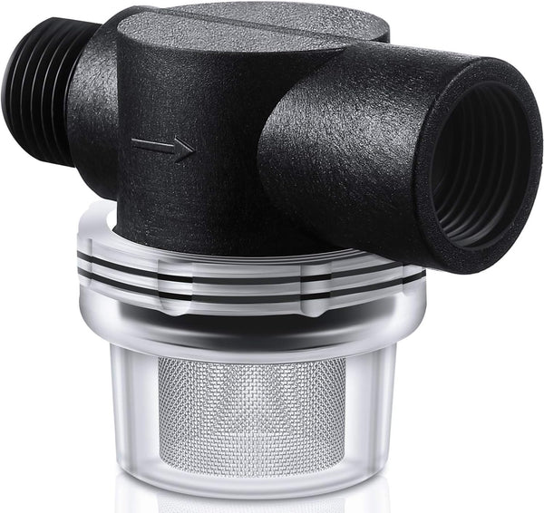 Water Pump Strainer Filter, RV Replacement 1/2 Inch Twist-On Strainer for WFCO or Shurflo Pumps