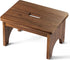Wooden Step Stool, 9in Heavy Duty Portable Nonslip Step Stool with 550 Load Capacity for Home