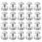 PATIKIL M4x12 Standoff Screws with Spacers, 20 Pack Thumb Screw Fasteners for Wall Mounting Acrylic Glass Signs, Silver