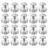 PATIKIL M4x12 Standoff Screws with Spacers, 20 Pack Thumb Screw Fasteners for Wall Mounting Acrylic Glass Signs, Silver