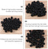 50pcs 25mm PRETYZOOM Black Round Plastic Furniture Leg Plugs Chair Glide Inserts Tubing End Caps Diameter Home Table