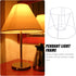 Bulb Wire Lamp Shade Vintage Lamp Guard Metal Light Cover Guard Holder for Table and Floor Light