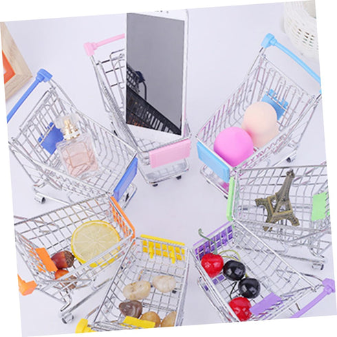 Rolling Wrought Iron Storage Cart - Versatile Kitchen & Party Use
