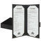 IVWNNN 4.25'' x 11'' Menu Covers 6 Pack Black PU Leather Menu Holders