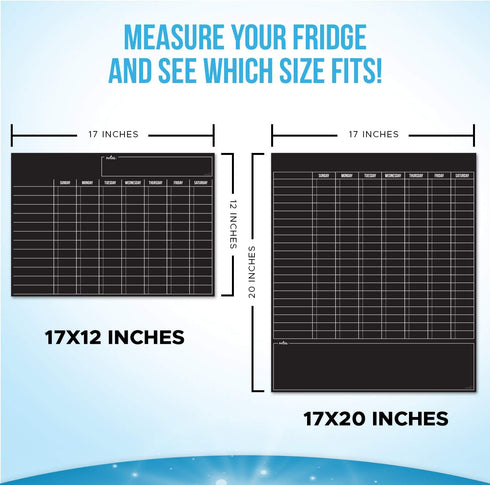 Cinch Magnetic Dry Erase Chore Board for Kids, 6 Whiteboard Markers with Magnets, Family Chore Chart for Adults (17x12"