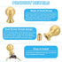 PATIKIL 25 37.5mm 2 Set x Lamp Finials Caps Knob, Solid Brass Lamp Shade Top Decoration Screw Cap Nuts with Brass