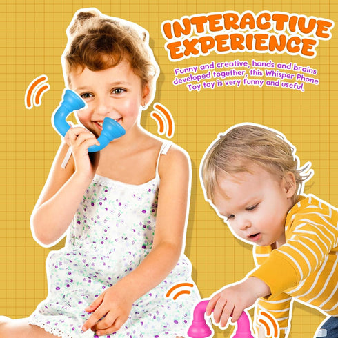 8Pcs Abaodam Colorful Whisper Phones Toy Phone Receivers for Kids Early Childhood Education Speech Development Creative