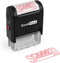 ExcelMark Self-Inking Rubber Stamp - A1539 with Red Ink