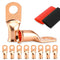 8PCS Battery Cable Ends, 1/0 Gauge Wire Connectors, 3/8 Copper Wire Lugs with Heat Shrink Tubing by HOUSUN