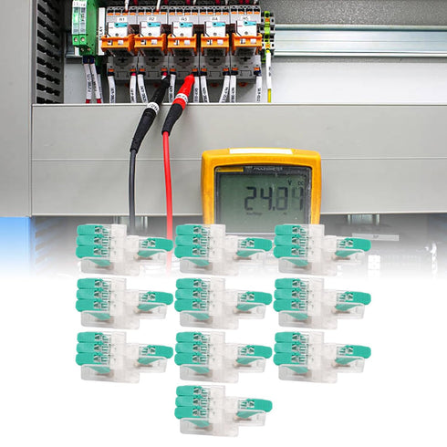 10PCS 1 in 3 out Lever Wire Connectors, Compact Quick Connect Electrical Terminals for 10-20AWG Wires