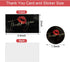 Zonon 600 Pcs Red Lip Thank You Cards and Stickers Set, 500 Pcs Round Sticker Kiss Envelope Seal, 100 Pcs Appreciation