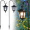 Dynaming 2 Pack Solar Hanging Lights Outdoor, Solar Powered Garden Decorative Lanterns
