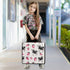 ALAZA 3 500 Ring Zipper Binder Milk Cow Pink Strawberry Binders Bag with Shoulder Strap Sheets Paper Organizer Trapper