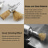 30pcs Set 1/4 Inch Shank,6 ATOPLEE Brass Coated Wire Brush Wheel & Cup Brush with Round Sizes Crimped Wire Brush Wheel