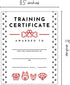 Pet Training Certificate of Completion | 50 pk 8.5 11” for Dog Trainers Agility Breeders Award for Service Animal Graduation by Lashicorn