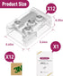 EMITEVER 8mm LED Strip Connectors, 12pcs, T-Shaped Gapless Connection Solderless Transparent Tape Light Connectors