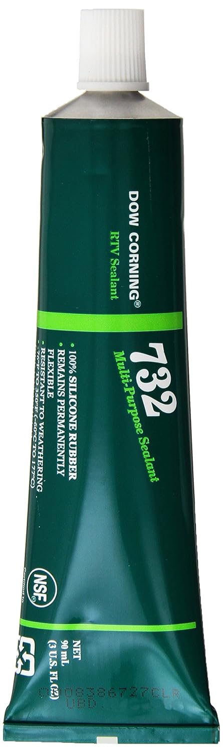 Dow Corning 3138356 732 Clear Multi-Purpose Sealant, 90 mL, -60 to 180 Degree C
